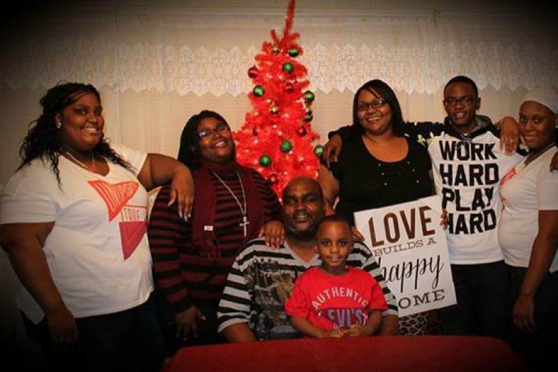 This photo of Terence Crutcher and his wife, Frenchel Johnson, along with their children at Christmas appears on the GoFundMe account set up in Terence's name. 