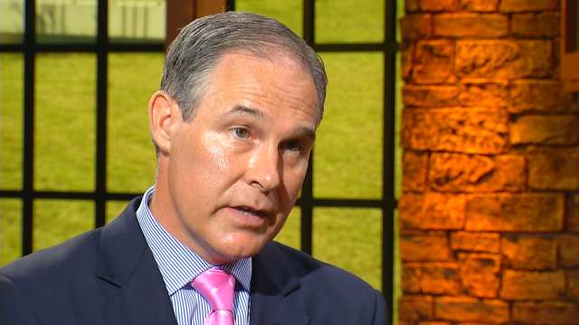 Energy companies and lobbying groups that joined Attorney General Scott Pruitt on 13 lawsuits contributed to his campaign or to PACs associated with him. Photo courtesy of News9